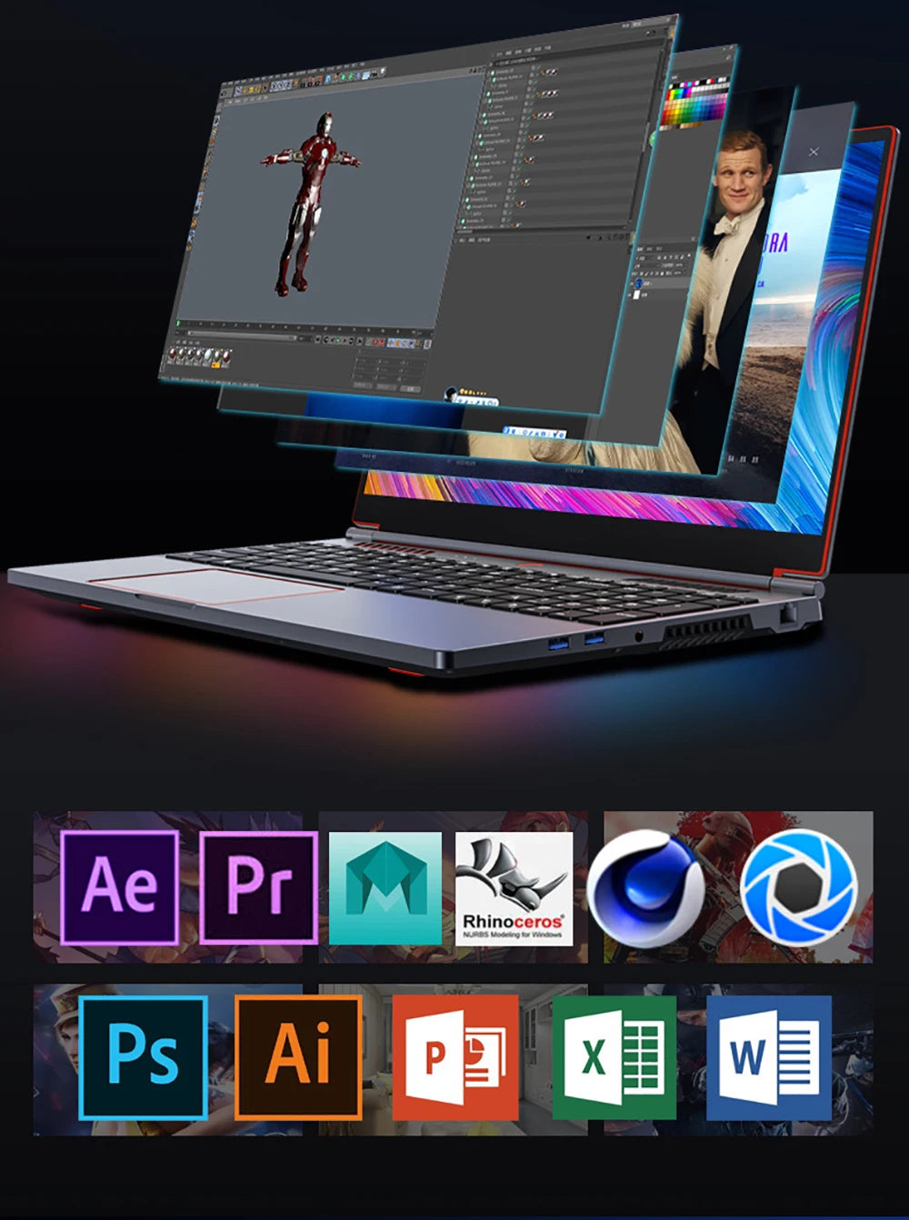 16.1 Inch Gaming Laptop Computer GTX1650 4G Intel Core i9-9880H i7-9750H windows11 RAM Max 64GB DDR4 2*M.2 NVME 2TB SSD Wi-Fi 5