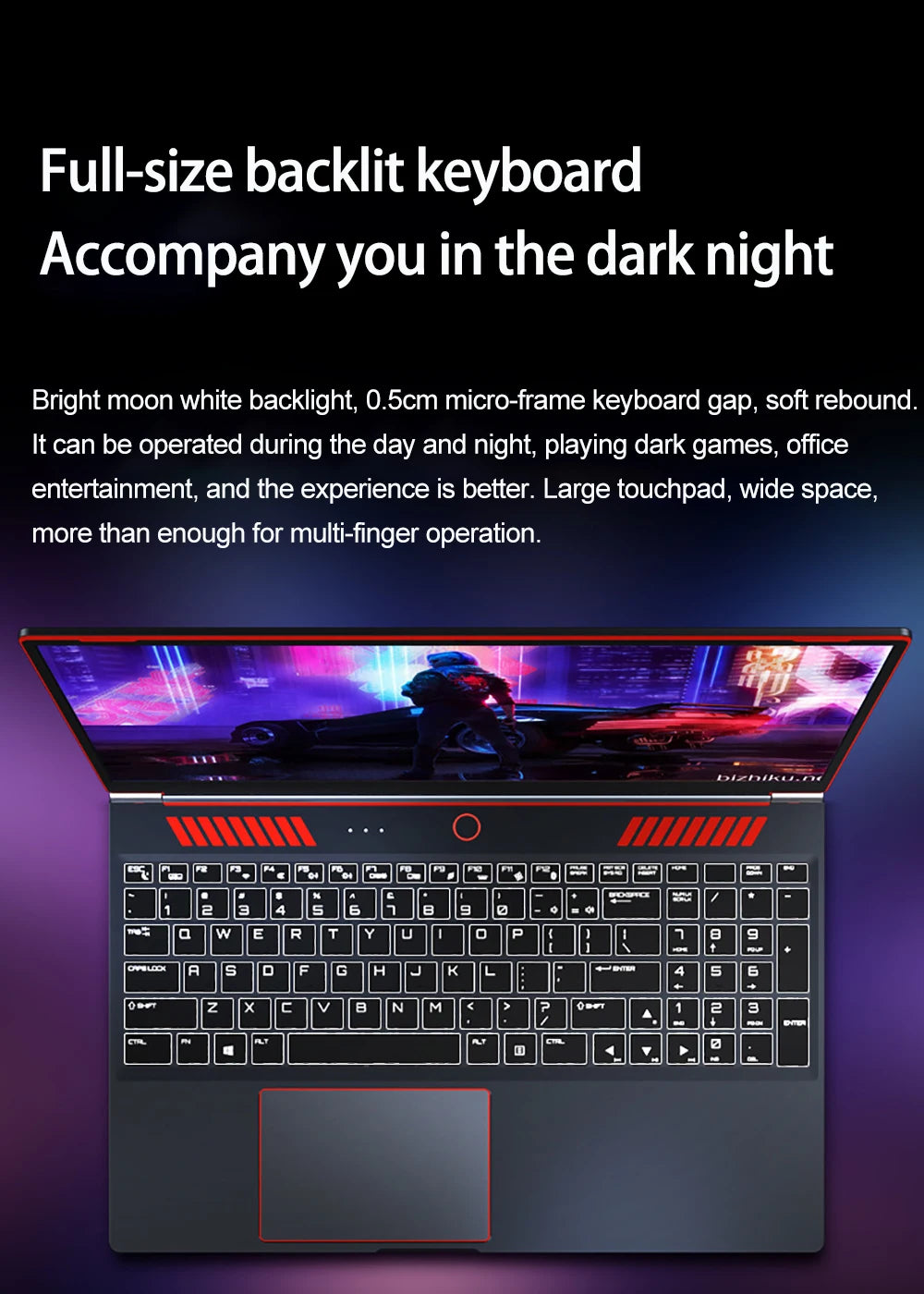 16.1 Inch Gaming Laptop Computer GTX1650 4G Intel Core i9-9880H i7-9750H windows11 RAM Max 64GB DDR4 2*M.2 NVME 2TB SSD Wi-Fi 5