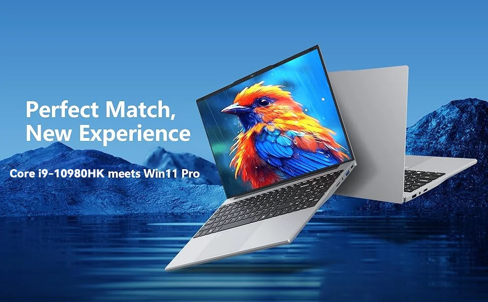 2026 Brand New Intel i9-10980HK 15.6 Inch Backlit Fingerprint Unlock Laptop Windows 11 Office Study NoteBook Gaming Computer PC