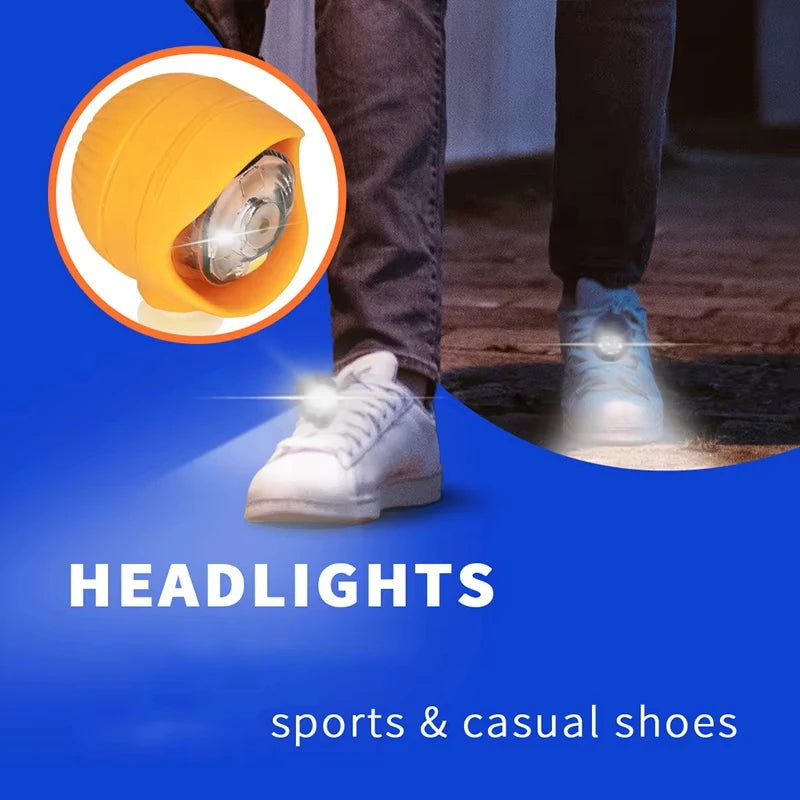 2pcs Shoe Lights,Waterproof Shoe Charms Accessories for Crocs Shoes,3 Light Modes for Camping Dog Walking,for Adult Kid Gift