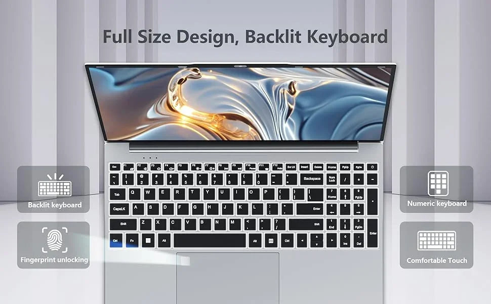 15.6 " Laptops Intel Core i9-10980HK 16GB RAM 1TB SSD Gaming Laptop 1920*1080 Windows 11 Laptops Office Study Home Use Computer
