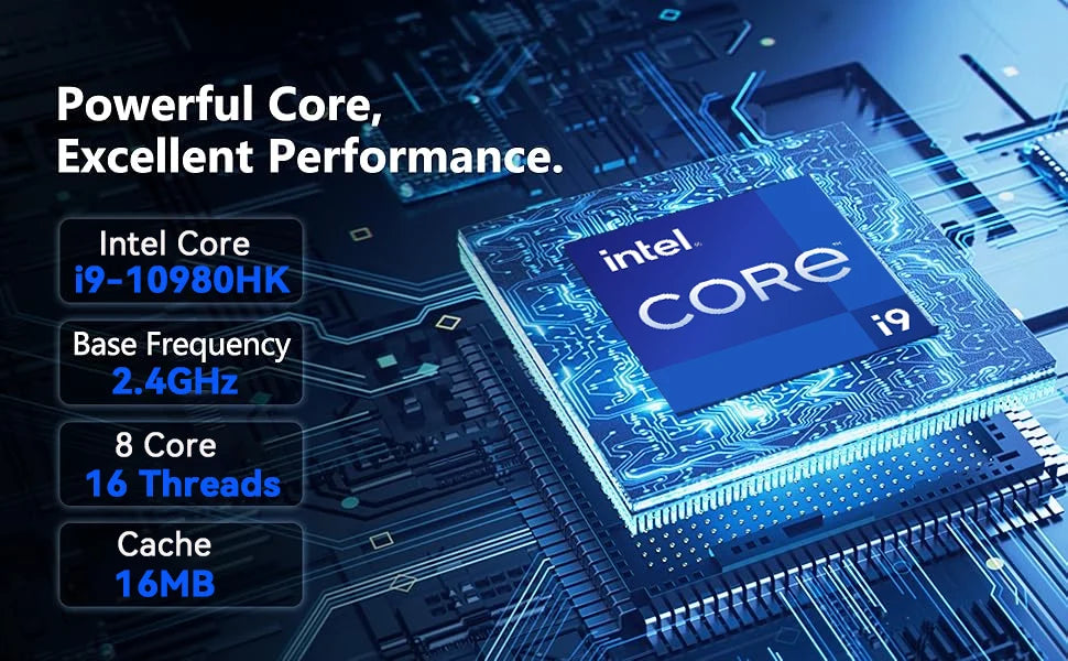 2026 Brand New Intel i9-10980HK 15.6 Inch Backlit Fingerprint Unlock Laptop Windows 11 Office Study NoteBook Gaming Computer PC